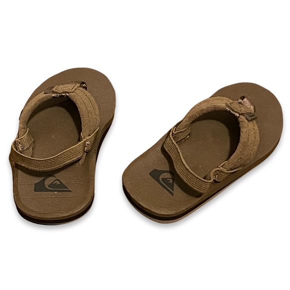 nwot QUIKSILVER || Carver Suede Core Sandals | Toddler Boys Girls Unisex size 4c - Picture 1 of 5